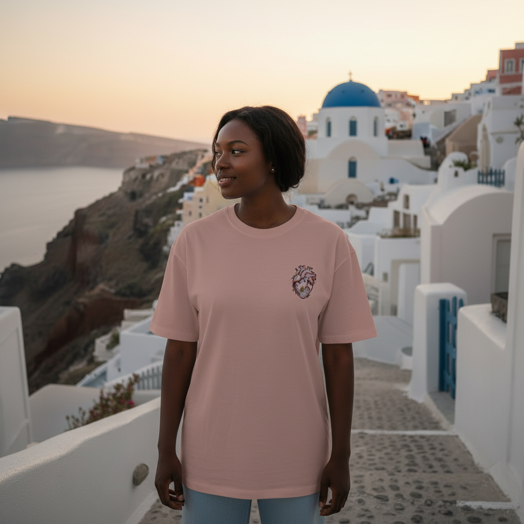 Camiseta Santorini Rosa