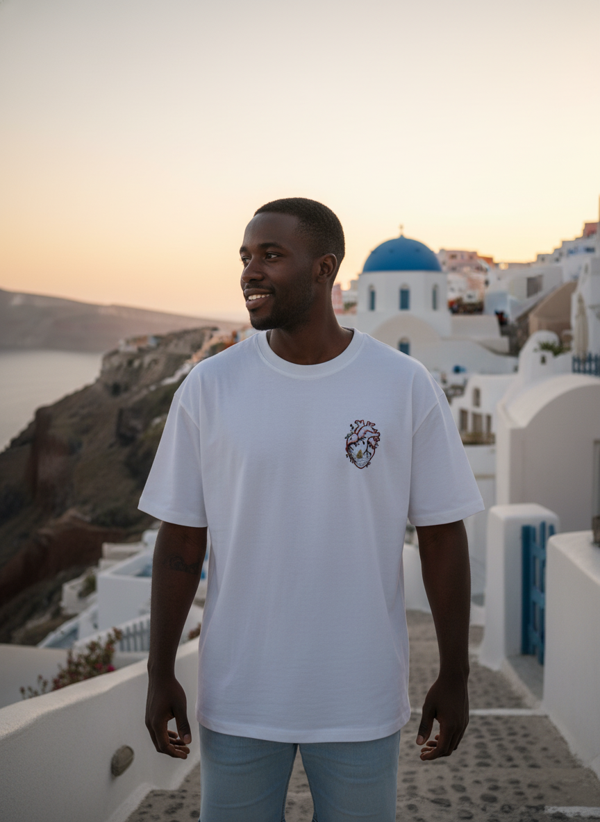 Camiseta Santorini Blanca